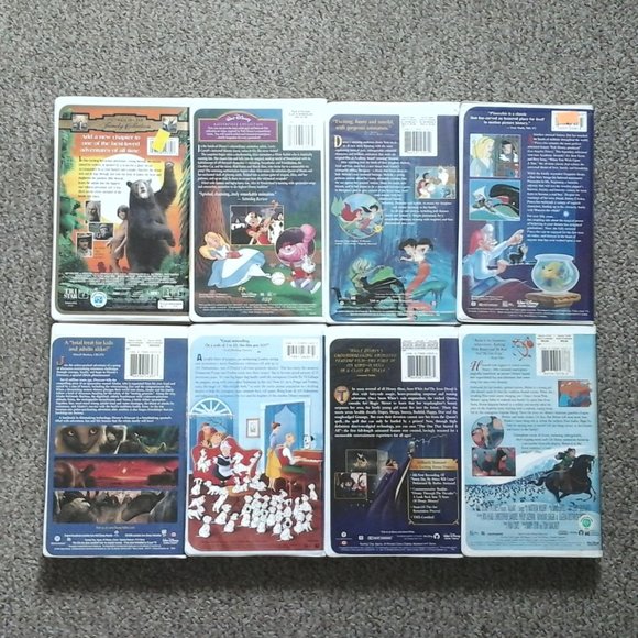 8 Disney Kids Movie VHS Tapes - Picture 2 of 3